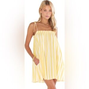Show Me Your Mumu Women's Angel Mini Dress in Sunny Stripe Size Small